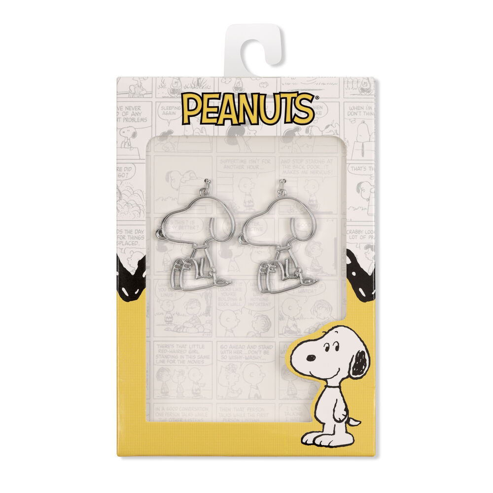Pendientes Snoopy plata