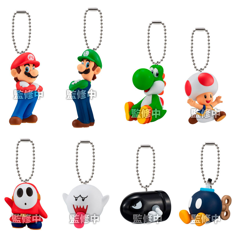 Sobre sorpresa llavero figura Super Mario Bros 2,5cm surtido