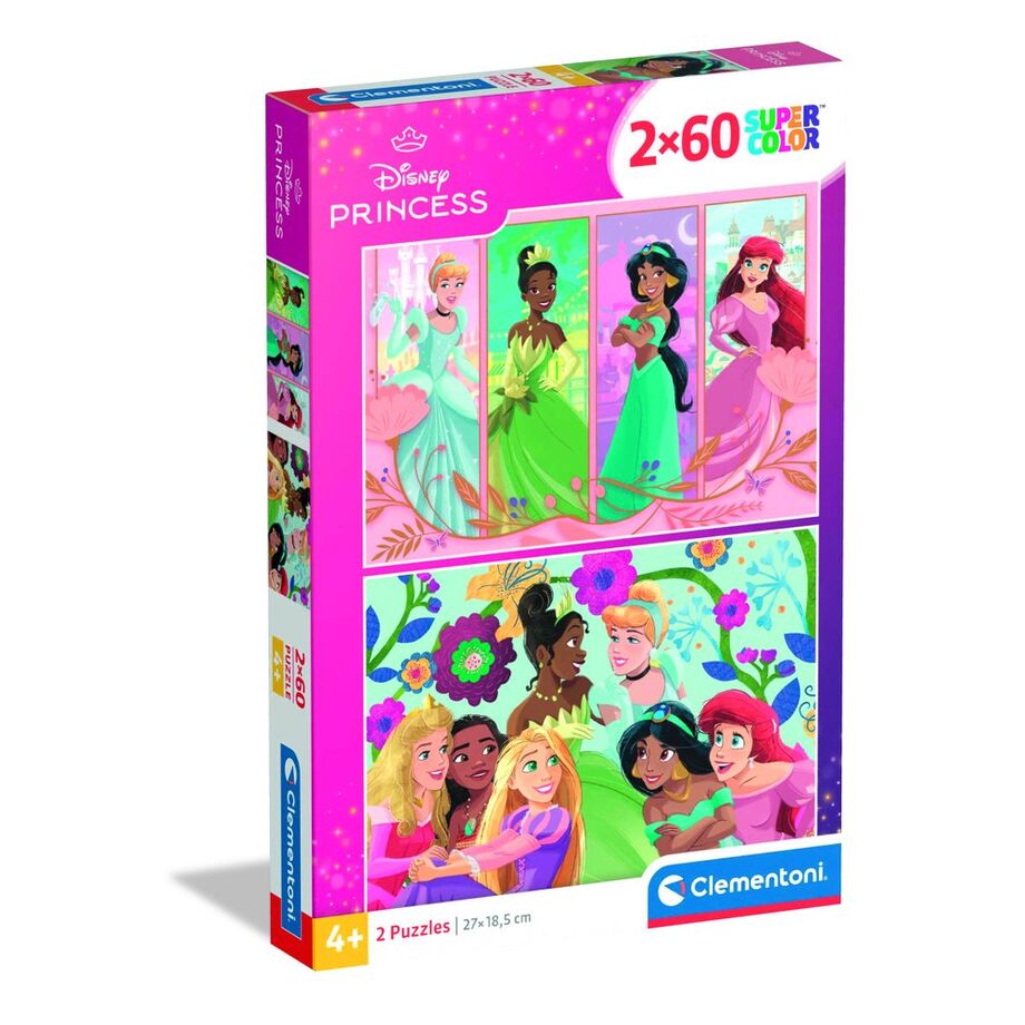 Puzzle Princesas Disney 2x60pzs