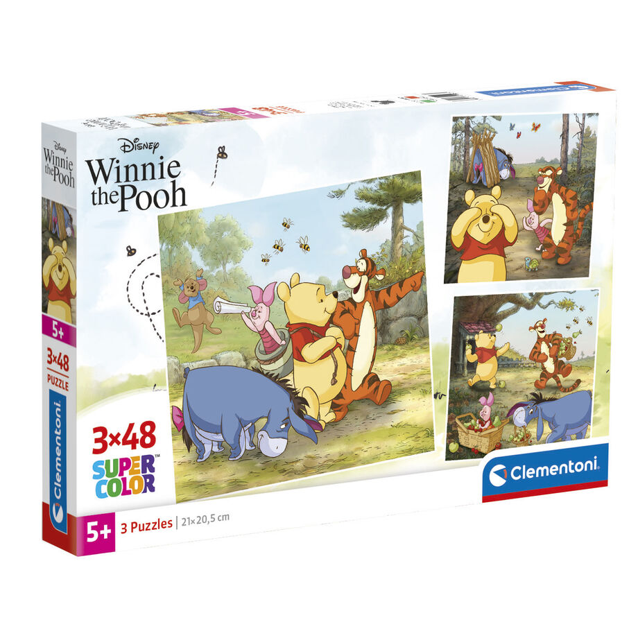 Puzzle Winnie the Pooh Disney 3x48pzs