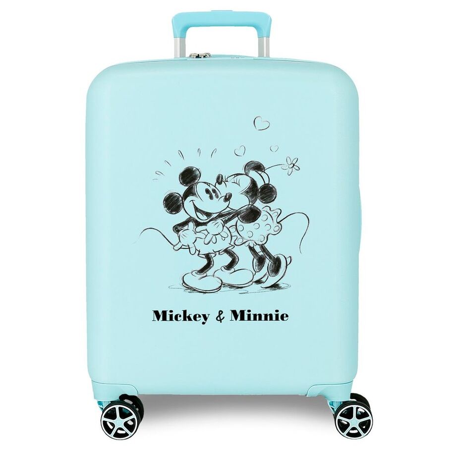 Maleta trolley ABS Kisses Mickey &#38; Minnie Disney 55cm