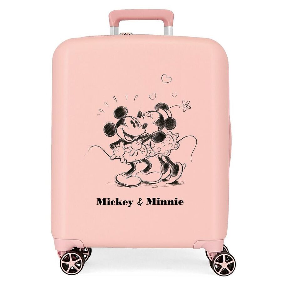Maleta trolley ABS Kisses Mickey &#38; Minnie Disney 55cm