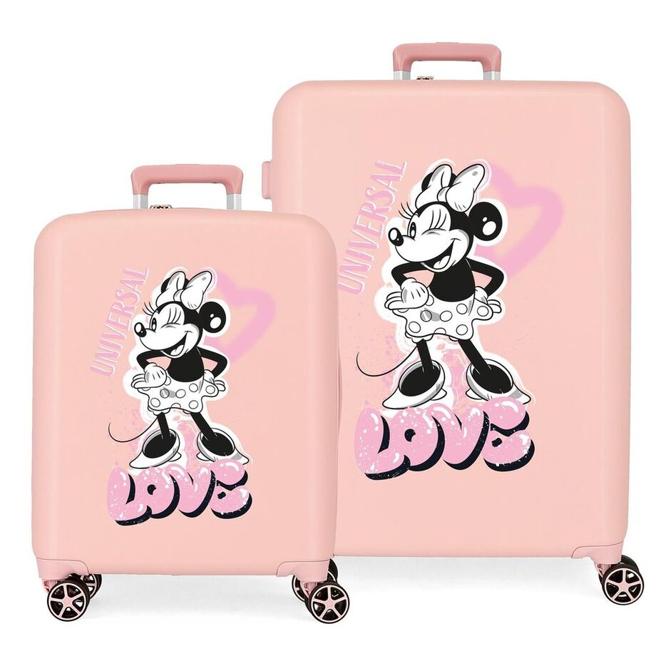 Set 2 Maletas trolley ABS Heart Minnie Disney