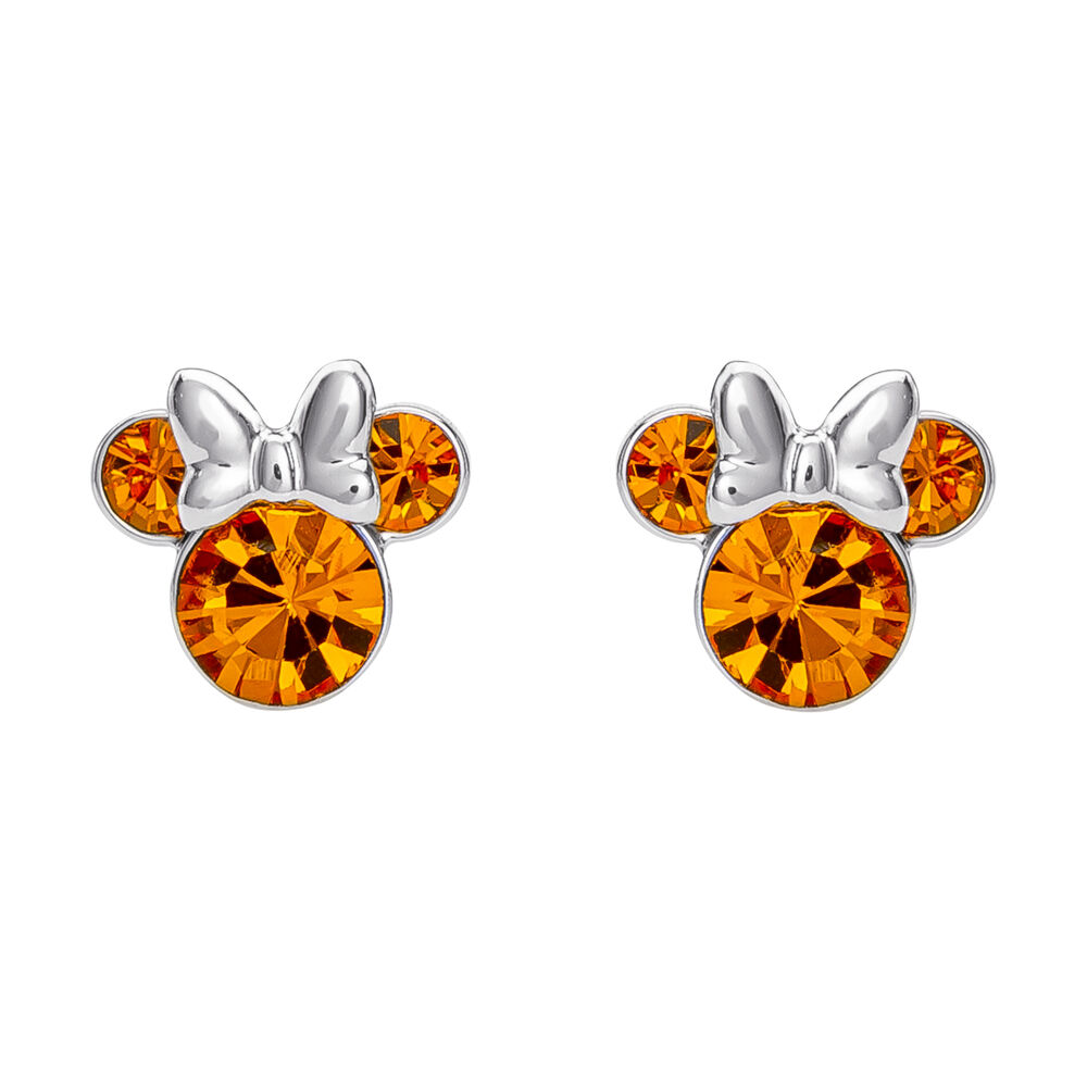 Pendientes Noviembre Minnie Disney plata