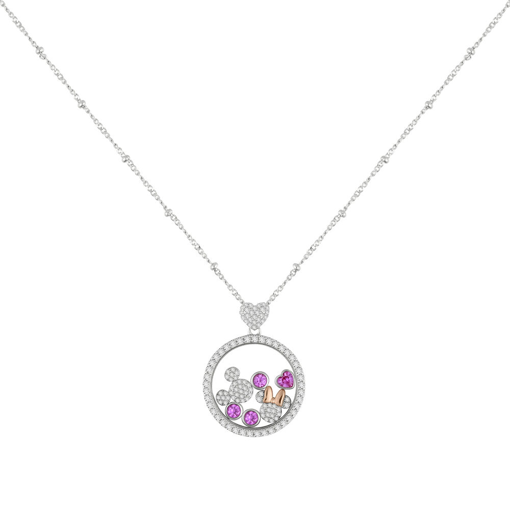Colgante Mickey & Minnie Disney plata