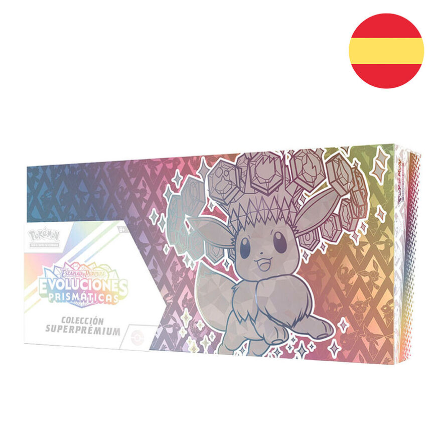Estuche juego cartas coleccionables Evoluciones Prismaticas Pokemon español