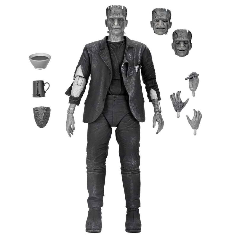 Figura Ultimate Bride of Frankensteins Monster B&#38;W Version The Bride of Frankenstein Universal Monsters 18cm