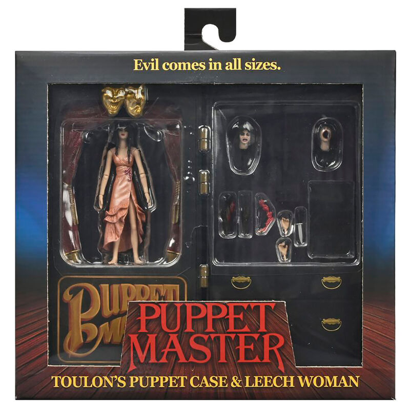 Figura Toulons Puppet Case &#38; Leech Woman Puppet Master 10cm