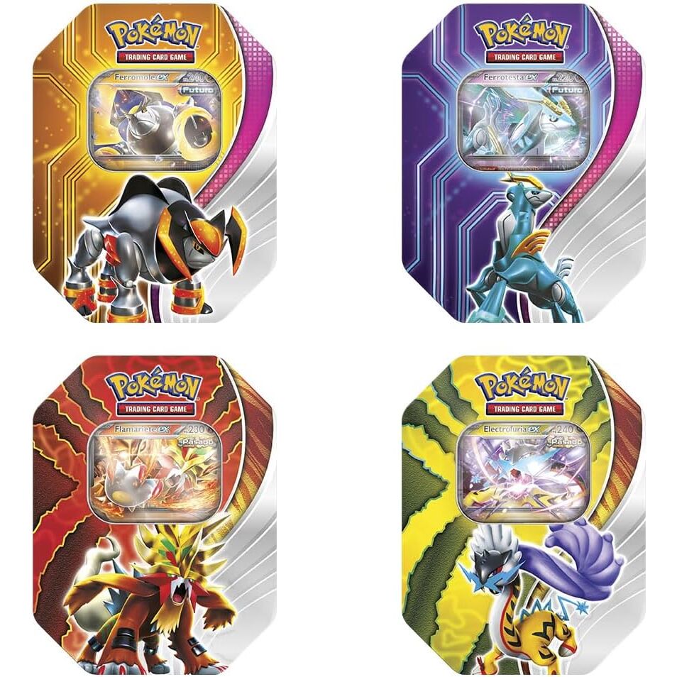 Lata juego cartas coleccionables Destinos Paradojicos Pokemon español surtido
