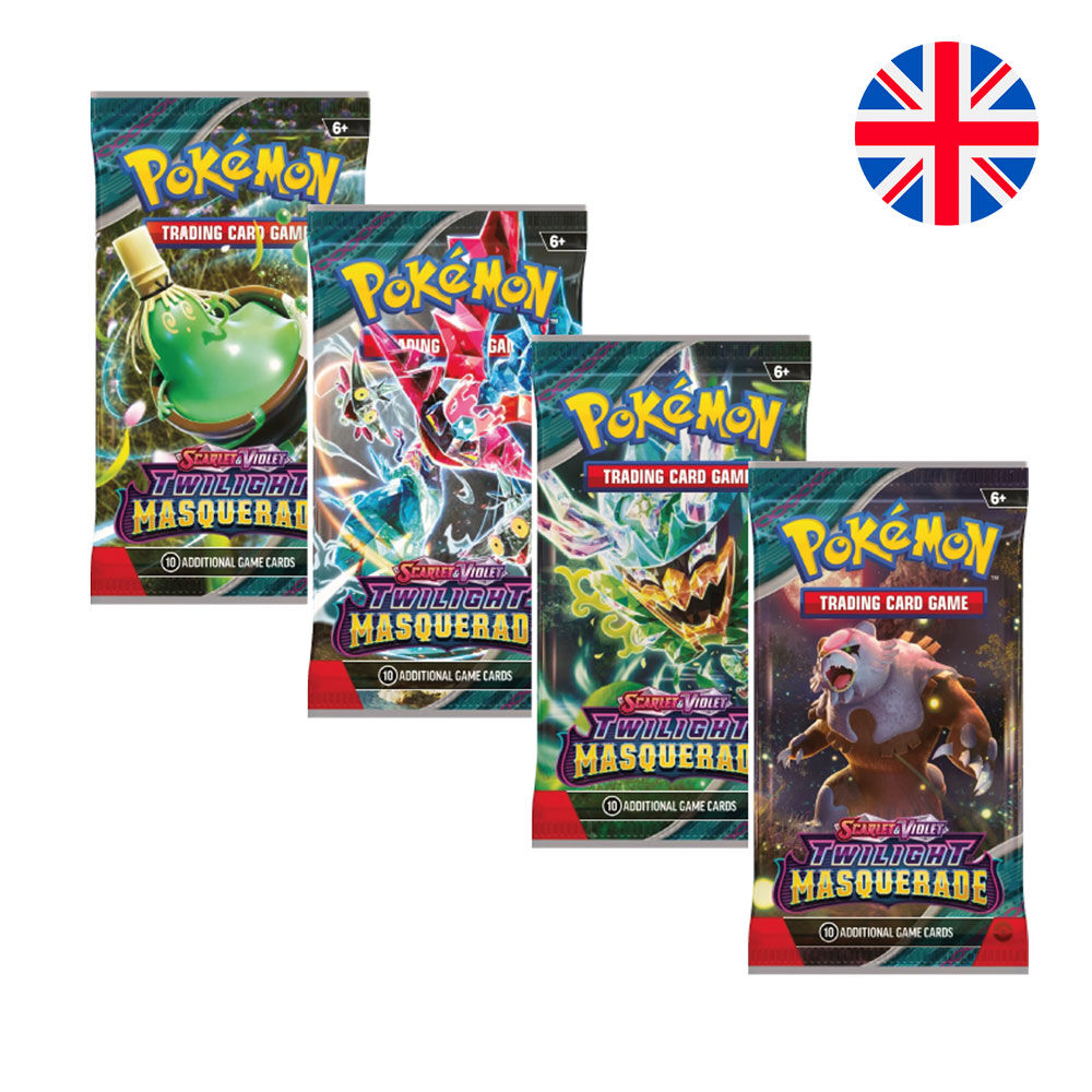 Sobre juego cartas coleccionables Masquerade Twilight Scarlet & Violet Pokemon ingles surtido
