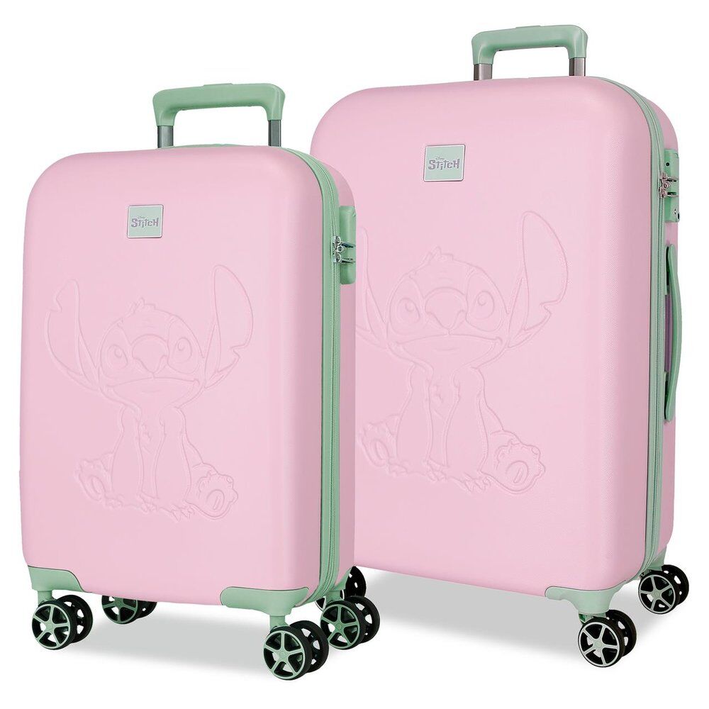 Set 2 Maletas trolley ABS Malva Stitch Disney