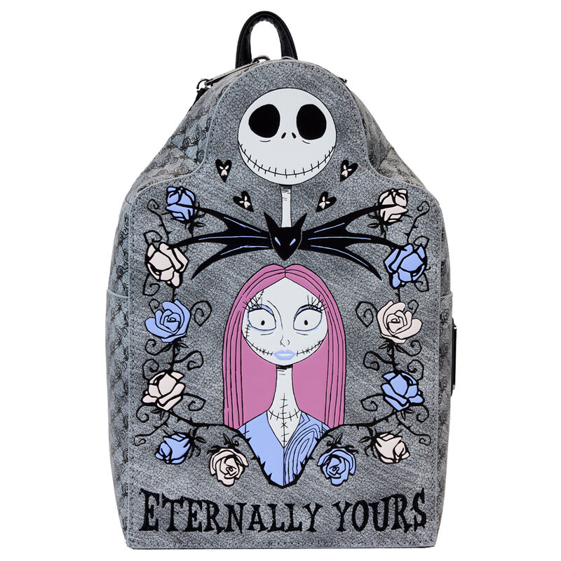 Mochila Christmas Jack &#38; Sally Pesadilla Antes de Navidad Disney Loungefly 26cm