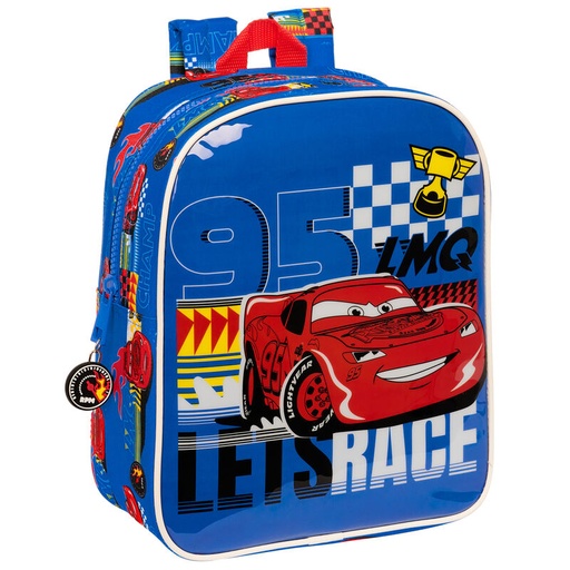 [8412688546572] Mochila Race Ready Cars Disney 27cm adaptable
