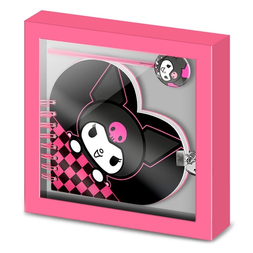 [8445118077001] Set diario + boligrafo Kuromi Hello Kitty