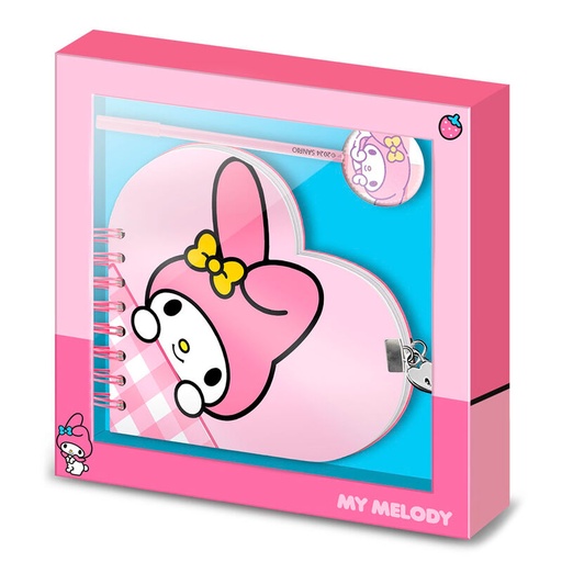[8445118077049] Set diario + boligrafo My Melody Hello Kitty