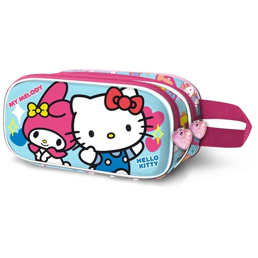 [8445118085136] Portatodo 3D Friendship Hello Kitty doble