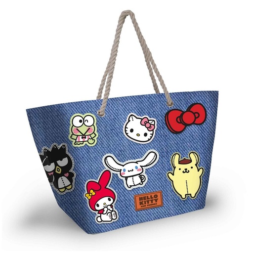 [8445118086560] Bolsa playa Stickers Hello Kitty