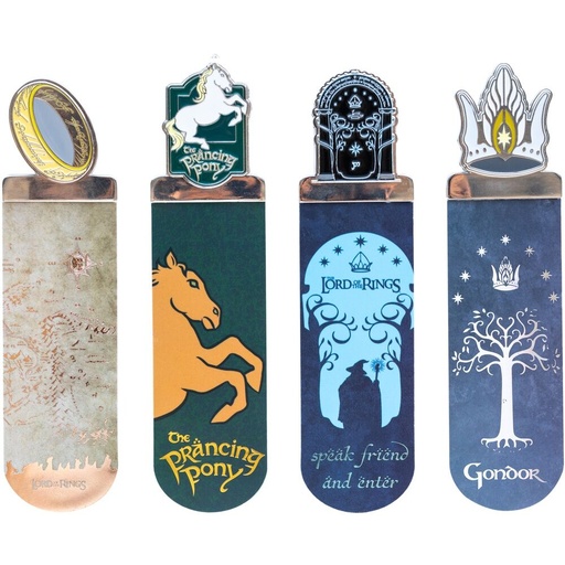 [8435747809982] Set 4 marcapaginas El Señor de Los Anillos