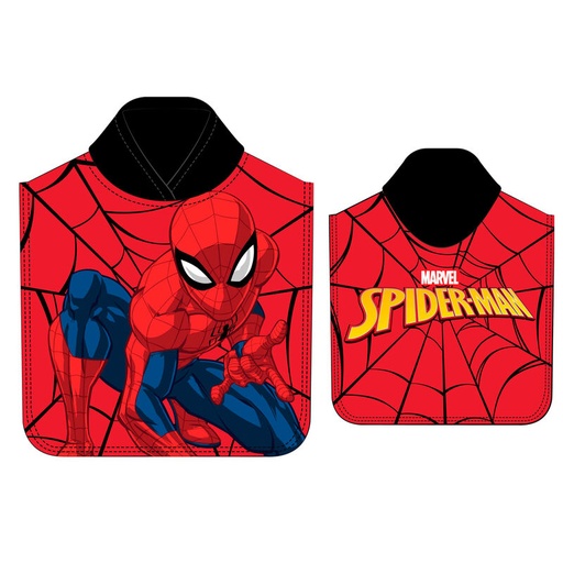 [8435746908853] Poncho toalla Spiderman Marvel microfibra