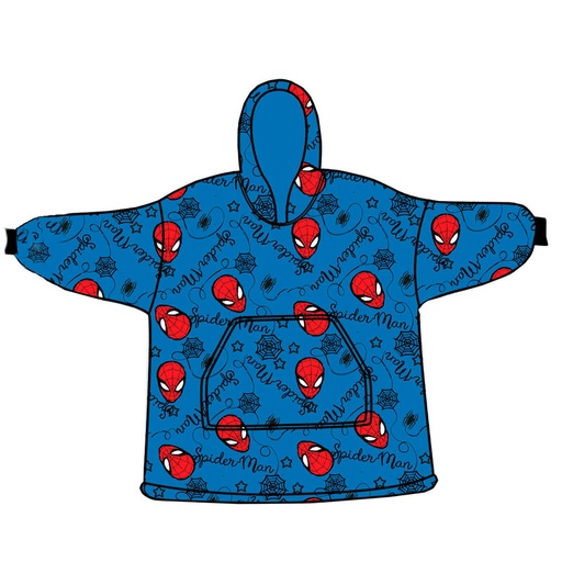 [8436580117012] Bata sudadera oversize Spiderman Marvel coral adulto