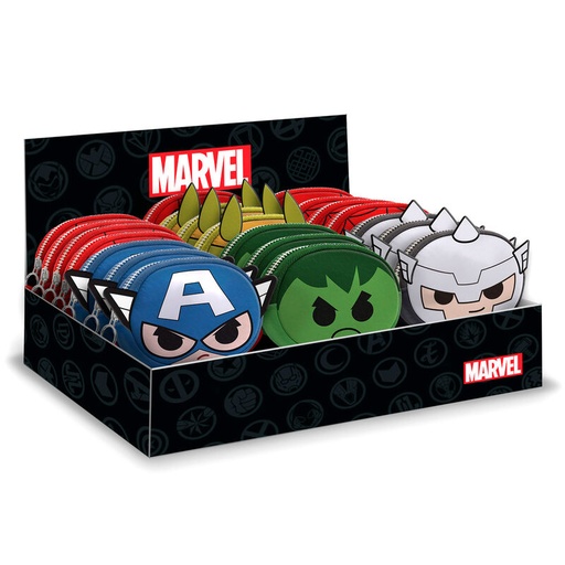 [8445118030273] Monedero Chibi Marvel surtido