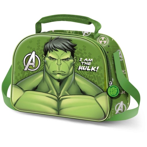 [8445118084870] Bolsa portameriendas 3D Rage Hulk Marvel