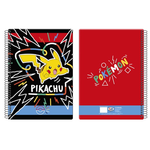 [8426842098999] Cuaderno A4 Pikachu Pokemon