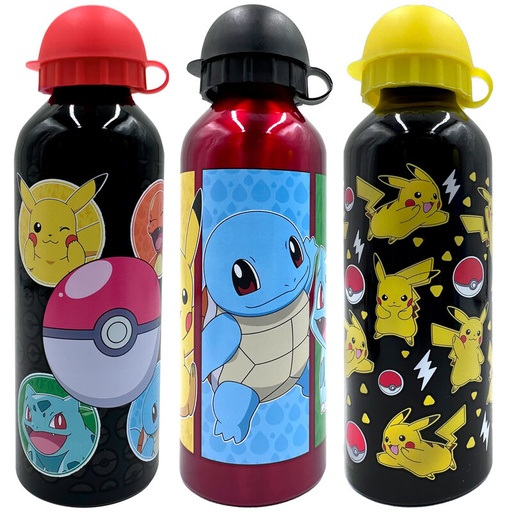 [8435507879231] Cantimplora aluminio Pokemon 500ml surtido