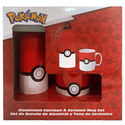 [8435507884013] Set cantimplora aluminio + taza ceramica Pokemon