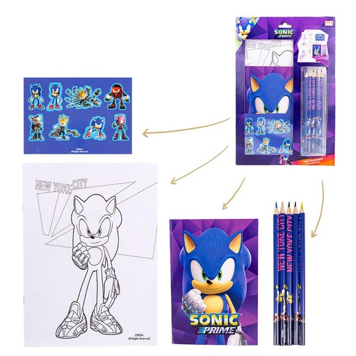 [8445484293951] Set papeleria coloreable Sonic Prime