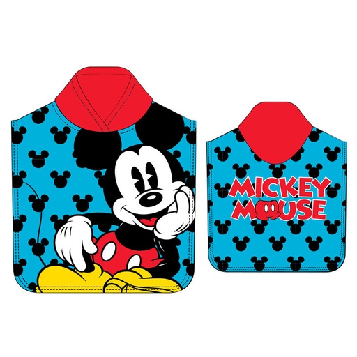 [8435746908860] Poncho toalla Mickey Disney microfibra