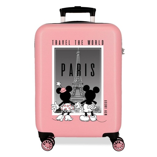 [8435692734162] Maleta trolley ABS Paris Mickey &#38; Minnie Disney 55cm