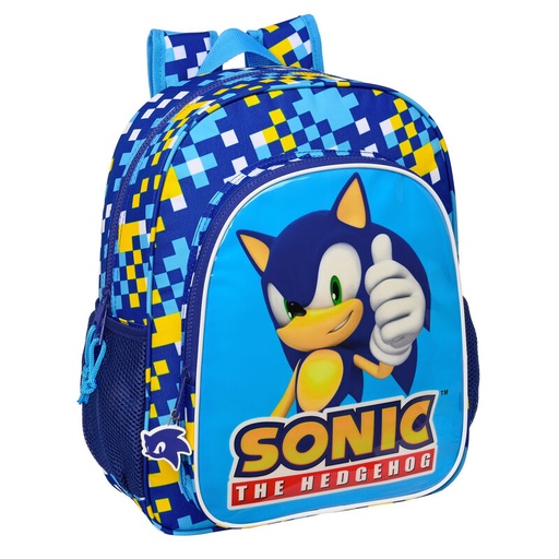 [8412688533671] Mochila Speed Sonic The Hedgehog 38cm adaptable
