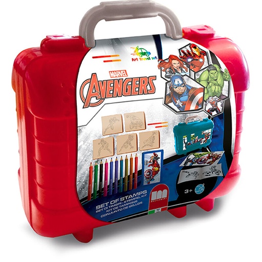 [8009233428737] Maletin papeleria Los Vengadores Avengers Marvel 19pzs
