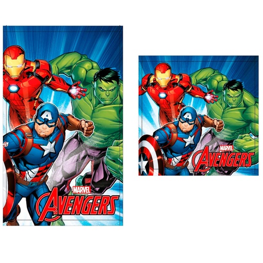 [8435631300533] Set 2 toallas baño Vengadores Avengers Marvel algodon