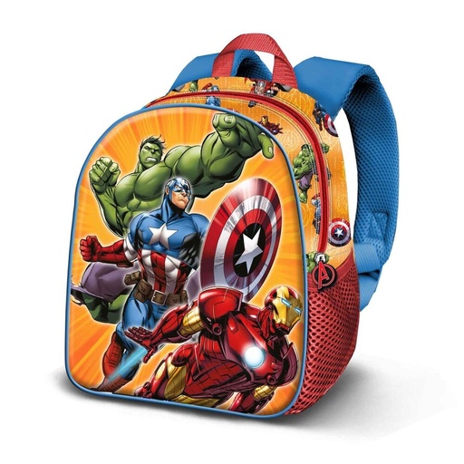 [8445118081824] Mochila 3D Attack Los Vengadores Avengers Marvel 31cm