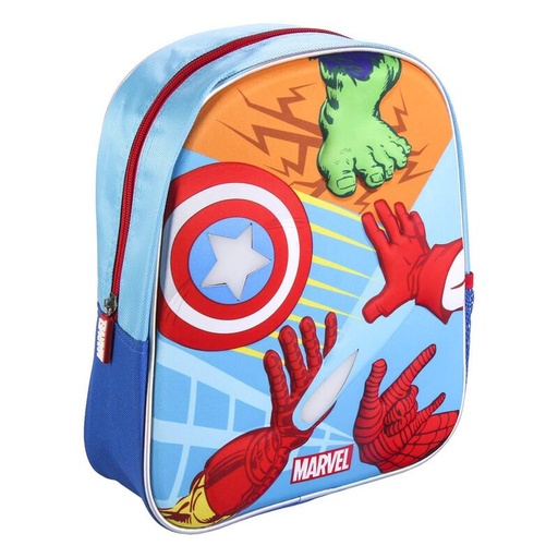 [8445484079890] Mochila 3D luces Los Vengadores Avengers Marvel 31cm