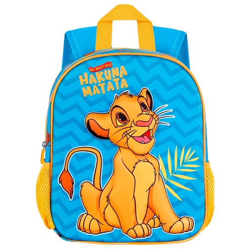 [8445118064711] Mochila 3D Hakuna El Rey Leon Disney 31cm