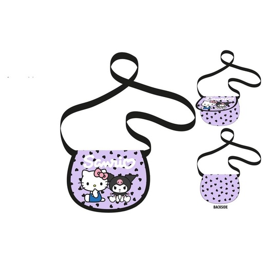 [1000000086973] Bolso bandolera Kuromi &#38; Hello Kitty