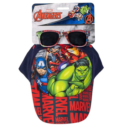 [18445484361008] Set gorra + gafas sol Vengadores Avengers Marvel