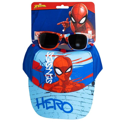 [18445484470359] Set gorra + gafas sol Spiderman Marvel