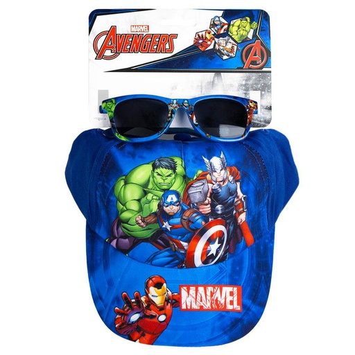 [18445484470397] Set gorra + gafas sol Vengadores Avengers Marvel