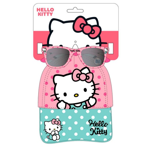 [18445484470533] Set gorra + gafas sol Hello Kitty