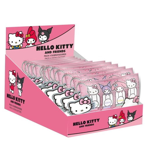 [18445484512349] Set 4 subrayadores Hello Kitty surtido