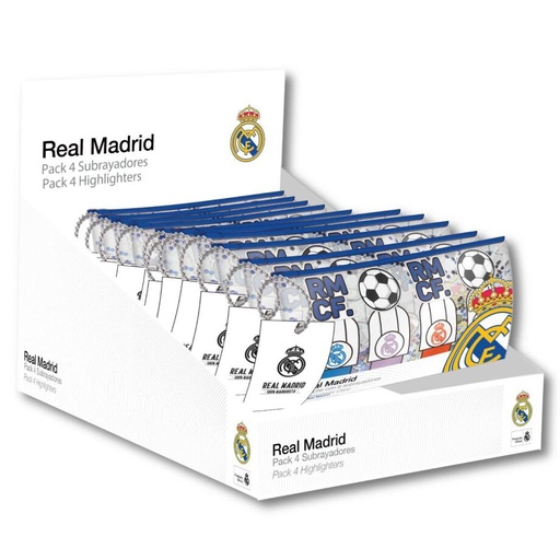 [18445484551676] Set 4 subrayadores Real Madrid surtido