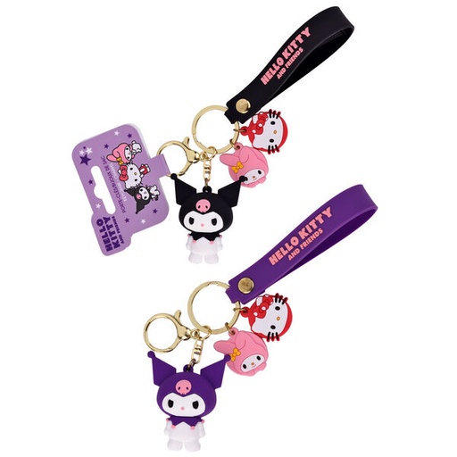 [3661075359614] Llavero 3D Kuromi Hello Kitty surtido