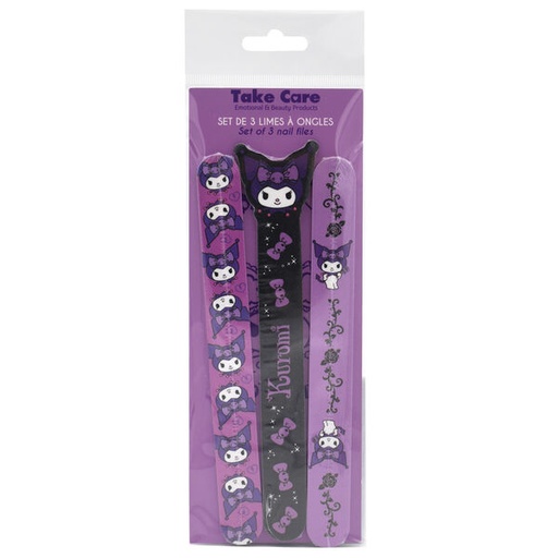 [3661075376918] Set 3 Limas de Uñas Kuromi Hello Kitty