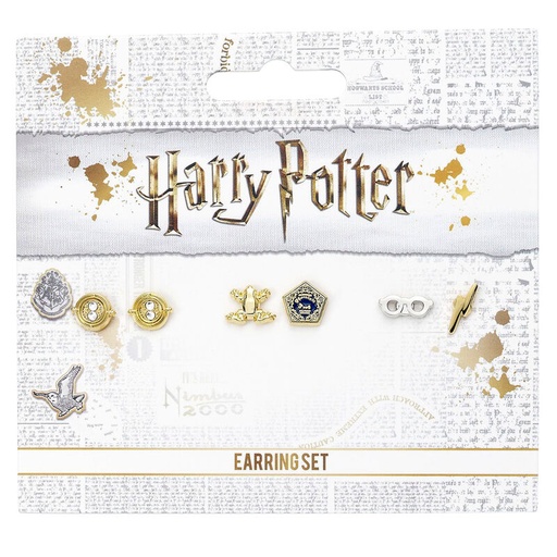 [5055583431616] Set 3 pendientes Harry Potter surtido