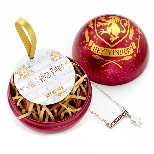 [5055583448928] Colgante Gryffindor + Bola de Navidad Harry Potter