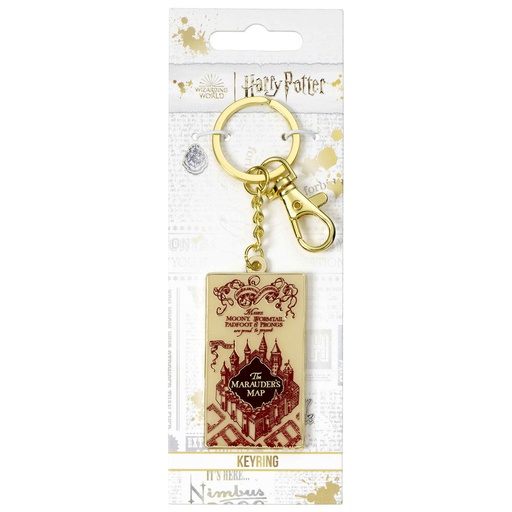 [5055583450693] Llavero Mapa de los Merodeadores Harry Potter